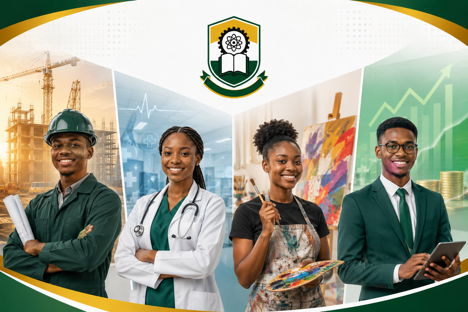 COOU SIWES students across engineering, health sciences, creative arts, and business training